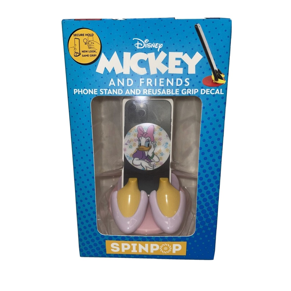 SpinPop Daisy Duck Mickey and Friends Phone Stand and Reusable Grip Decal